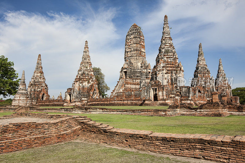 Wat Chai Wattanaram, Ayuthaya，泰国。